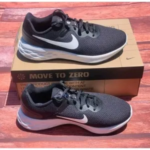 NIKE Mens Revolution 6 NN Running Shoe DC8475 003 Black White Size 8.5 Wide 4E