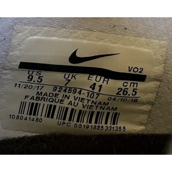 Nike Metcon 4 Women’s Size 9.5 White Yellow Training Running Shoes Sneakers
