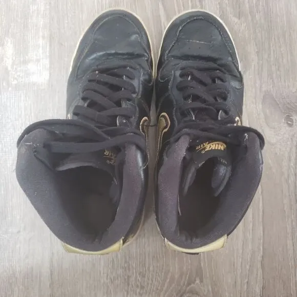 Nike NBA Air Force 1 '07 LV8 Sport High Metallic Gold Shoes Sneakers AV3938-001