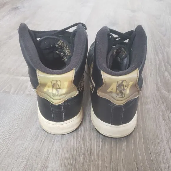 Nike NBA Air Force 1 '07 LV8 Sport High Metallic Gold Shoes Sneakers AV3938-001