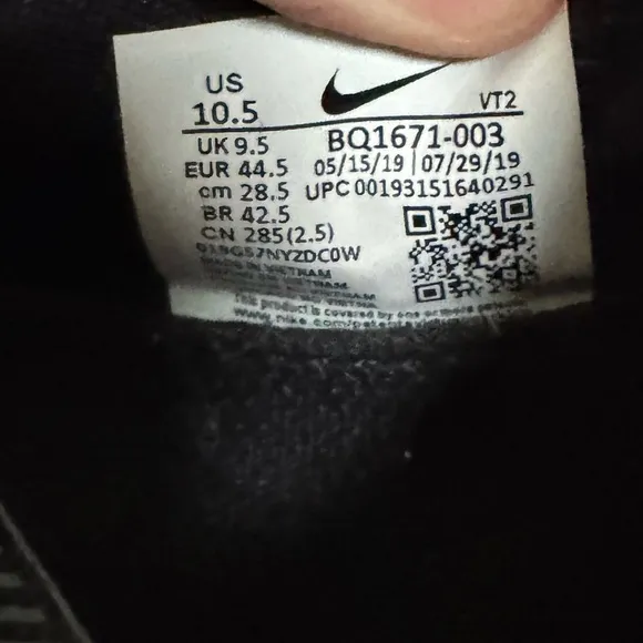 Nike Odyssey Shield React 2 Water Repellent Wet Traction Running shoes size 10.5