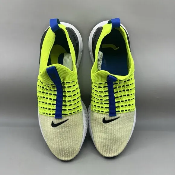 Nike Phantom Run Flyknit Sneakers Men Size 10.5 Green Blue Slip On Comfort Shoes