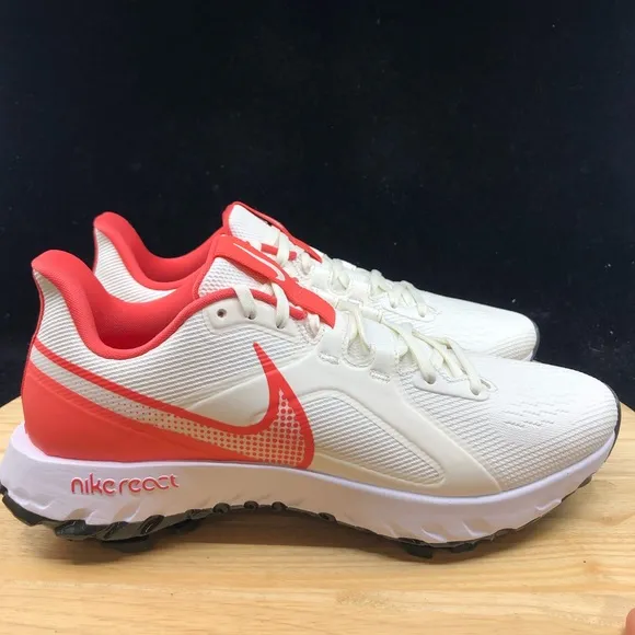 Nike React Infinity Pro Golf Shoes Sail Magic Ember White Men’s CT6620-104