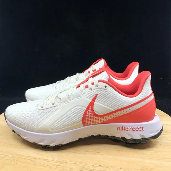 Nike React Infinity Pro Golf Shoes Sail Magic Ember White Men’s CT6620-104