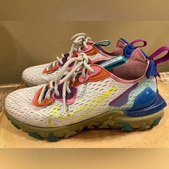 Nike React Vision Photon Dust Women's 5 Mesh Athletic Running Shoes CI7523-001