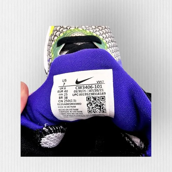 Nike Renew Elevate 2 sneakers in White Volt Indigo Size 7 Men/Y, Size 9 women
