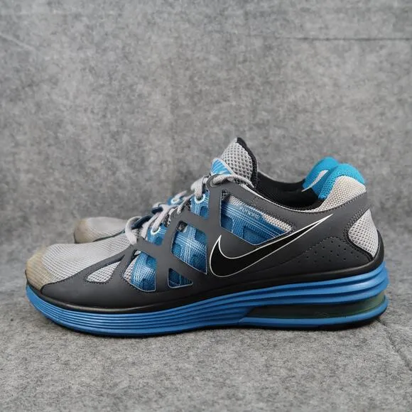 Nike Shoes Mens 10 Athletic Trainer Lunarmax 2 Running Sneaker Sport Active Grey