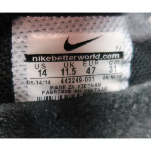 Nike Shoes Womens 14 Athletic Trainer Air Extreme Volley Black Grey Sport Active