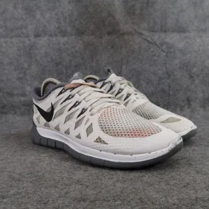 Nike Shoes Womens 8 Athletic Trainers Free 5.0 Sport Running Active Comfort Grey