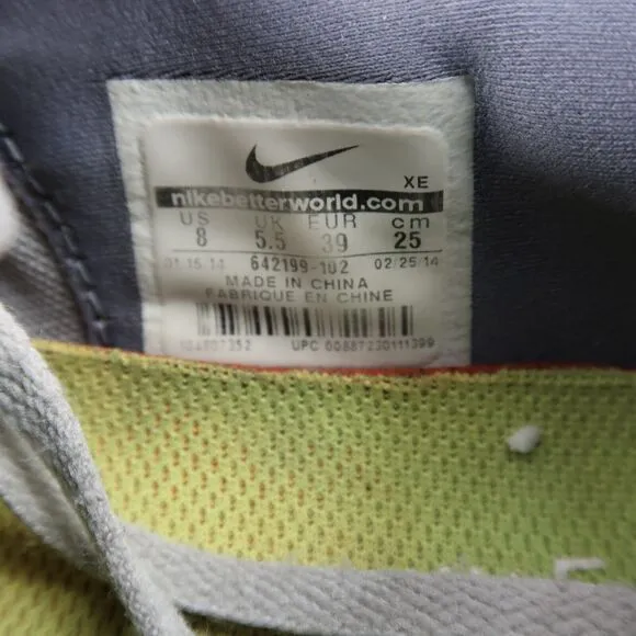 Nike Shoes Womens 8 Athletic Trainers Free 5.0 Sport Running Active Comfort Grey