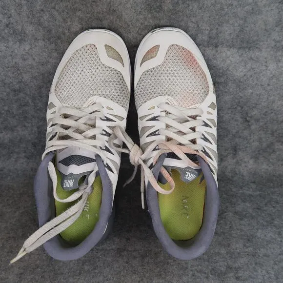 Nike Shoes Womens 8 Athletic Trainers Free 5.0 Sport Running Active Comfort Grey
