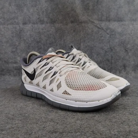 Nike Shoes Womens 8 Athletic Trainers Free 5.0 Sport Running Active Comfort Grey