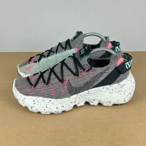 Nike Space Hippie 04 South Beach Athletic Shoes Womens 7.5/8 Smoke Gray Pink