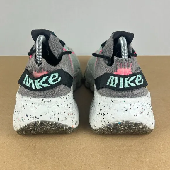 Nike Space Hippie 04 South Beach Athletic Shoes Womens 7.5/8 Smoke Gray Pink