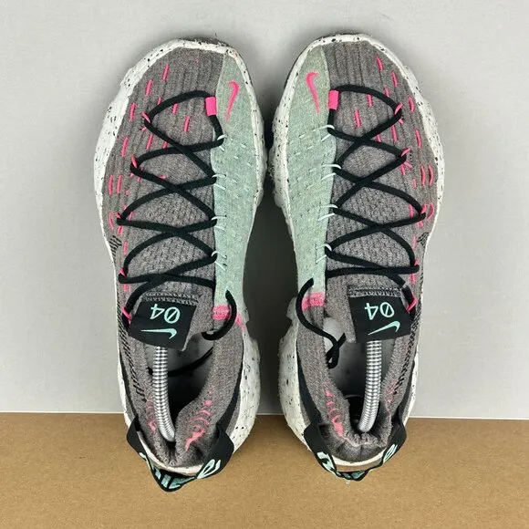 Nike Space Hippie 04 South Beach Athletic Shoes Womens 7.5/8 Smoke Gray Pink