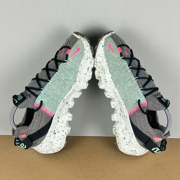 Nike Space Hippie 04 South Beach Athletic Shoes Womens 7.5/8 Smoke Gray Pink