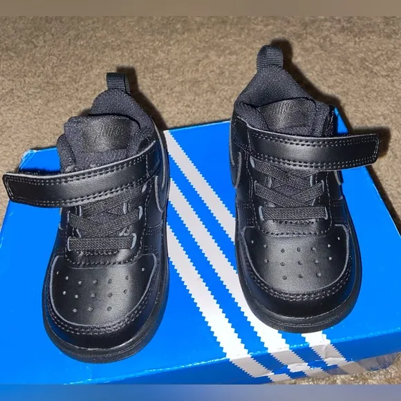 Nike Sport Court Borough Low 2 - BQ5453-001 - Black Toddlers Shoes - Size 5C