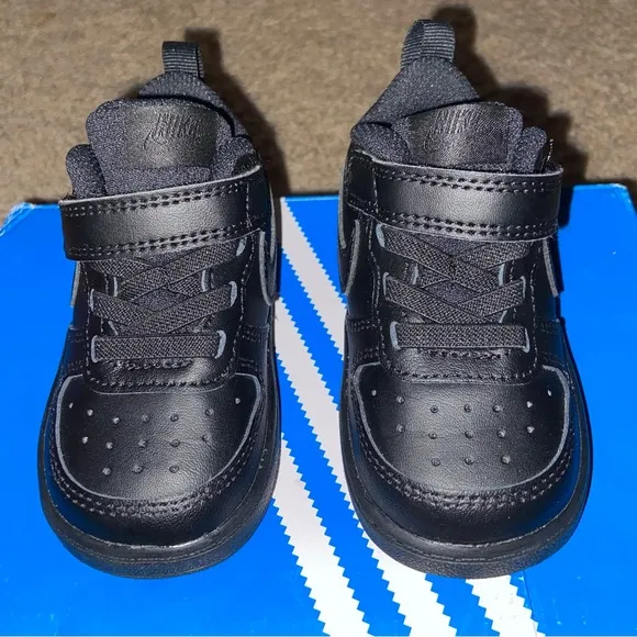 Nike Sport Court Borough Low 2 - BQ5453-001 - Black Toddlers Shoes - Size 5C