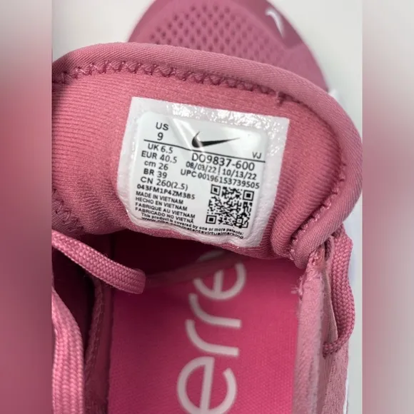 NIKE SuperRep 4 Air Zoom Women’s Berry Pink Sneakers Running Shoes Size 9