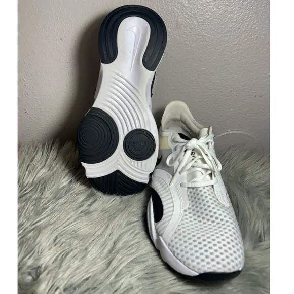Nike Superrep Go Women Running Trainers Sneakers White Black Dark Smoke Grey Sz9