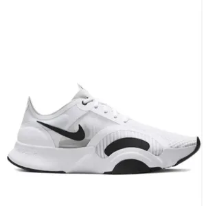Nike Superrep Go Women Running Trainers Sneakers White Black Dark Smoke Grey Sz9