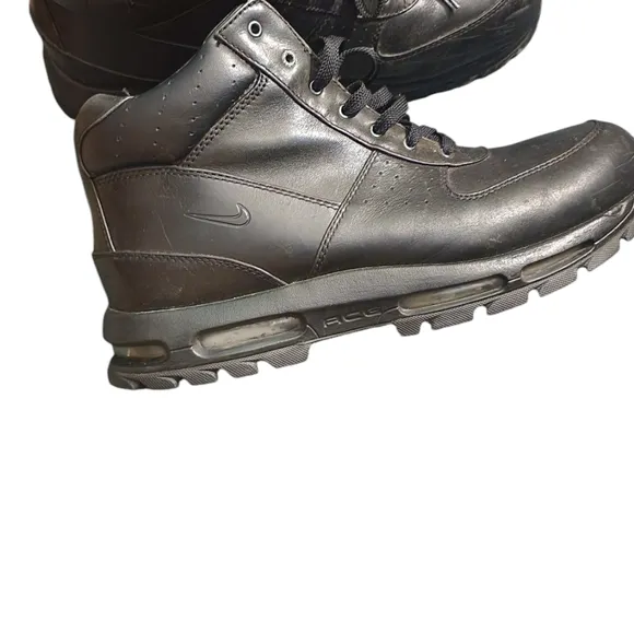 Nike Triple Black Air Max ACG Goadme Leather Shoe-Boots - Size 14