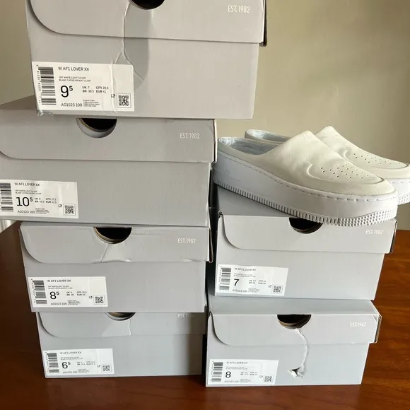 Nike Women's Air Force 1 Lover XX 'Off White' Slip-On AO1523-100 new shoes