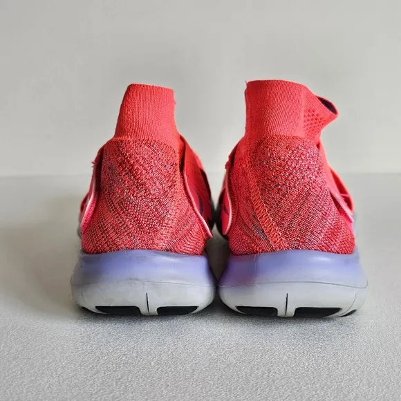Nike Womens Free RN Motion Flyknit 880846-601 Solar Red Sneakers Size 7