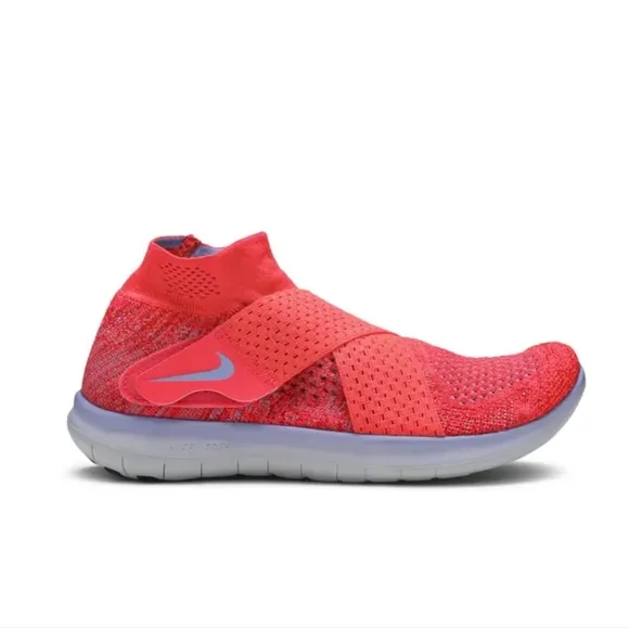 Nike Womens Free RN Motion Flyknit 880846-601 Solar Red Sneakers Size 7