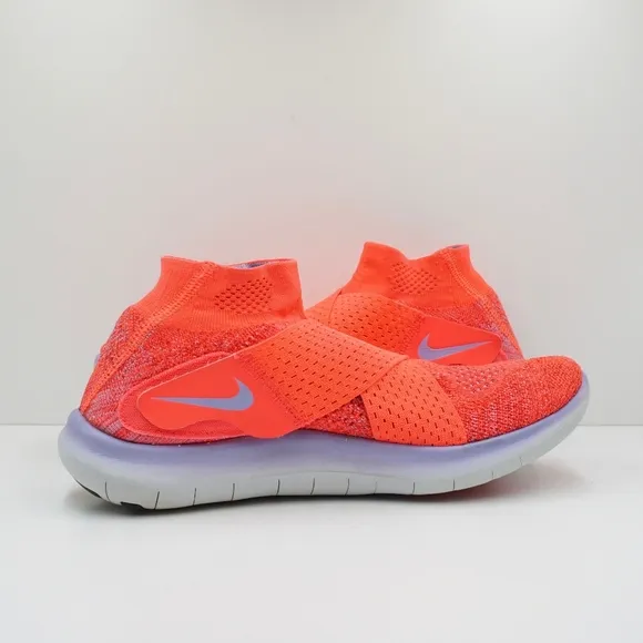 Nike Womens Free RN Motion Flyknit 880846-601 Solar Red Sneakers Size 7