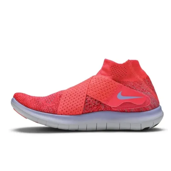 Nike Womens Free RN Motion Flyknit 880846-601 Solar Red Sneakers Size 7