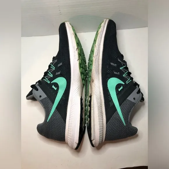 Nike Women's Gray and Teal Running Shoes