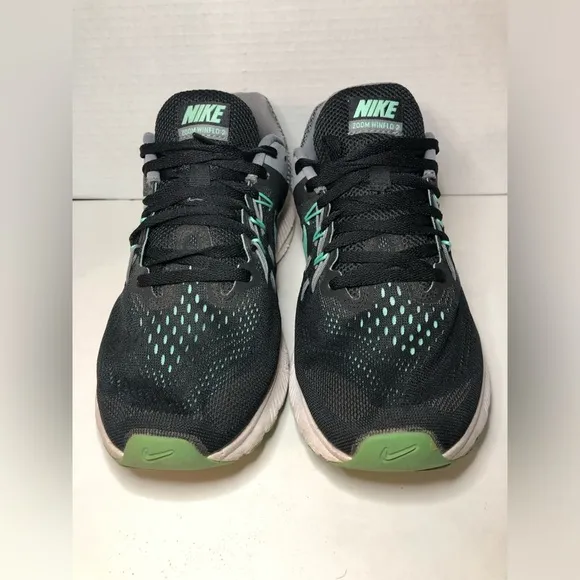 Nike Women's Gray and Teal Running Shoes