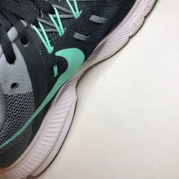 Nike Women's Gray and Teal Running Shoes