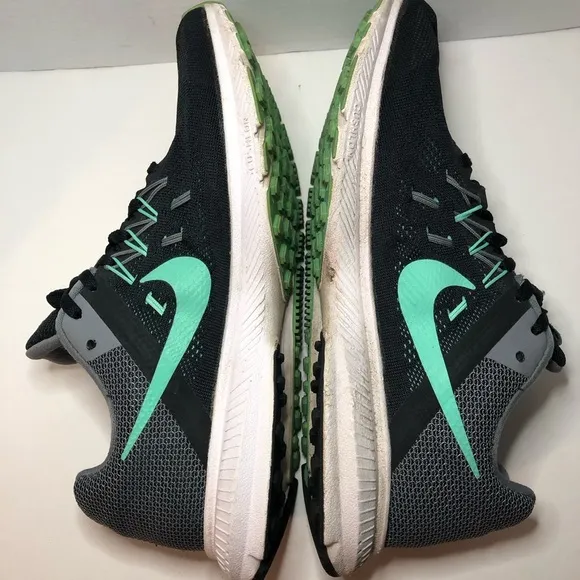 Nike Women's Gray and Teal Running Shoes