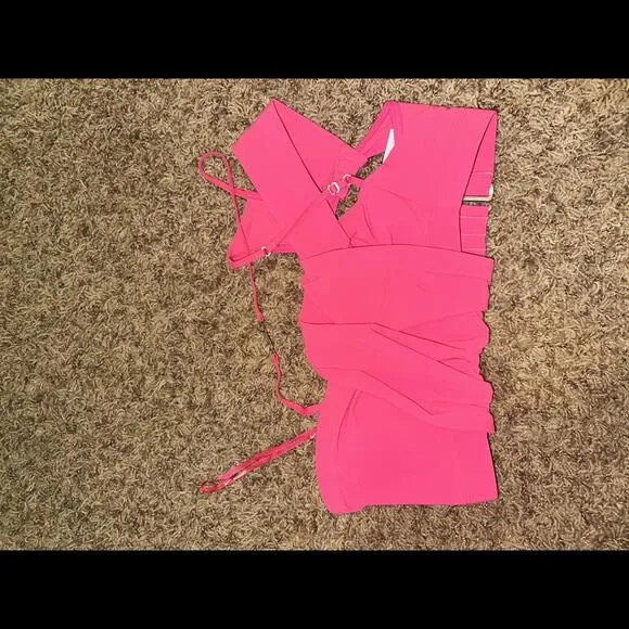 Nike Women’s Jacquemus La Brassière Drapée Pink Sport Bra