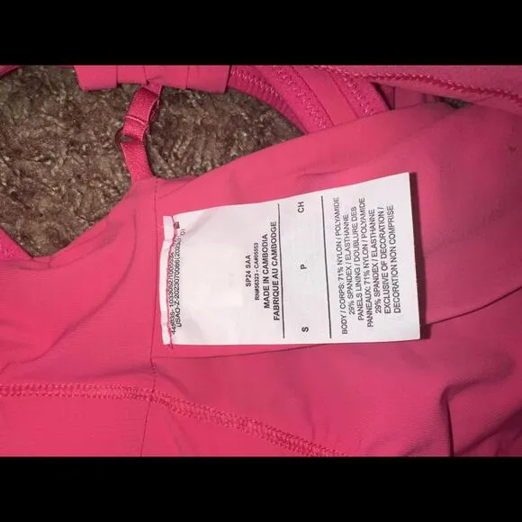 Nike Women’s Jacquemus La Brassière Drapée Pink Sport Bra