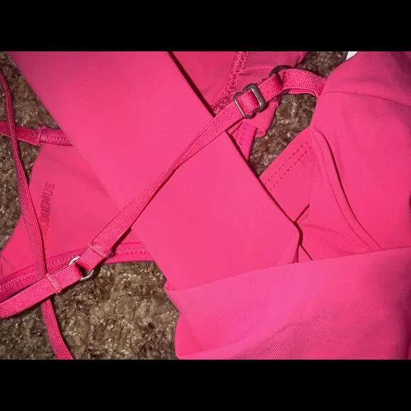 Nike Women’s Jacquemus La Brassière Drapée Pink Sport Bra