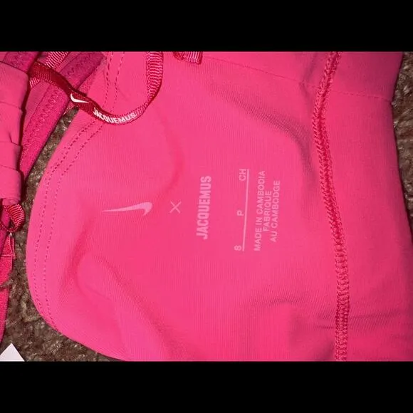 Nike Women’s Jacquemus La Brassière Drapée Pink Sport Bra