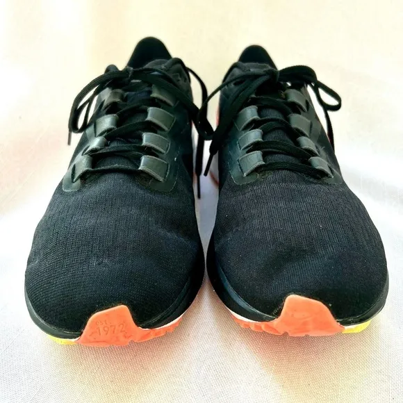 Nike Zoom Pegasus 37 Size 10 Black Mango Running Shoes Sneakers Athletic…