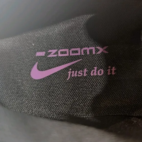 Nike ZoomX Invincible 3 Running Shoe Black Purple DR2615-006 - Men’s Size 10.5