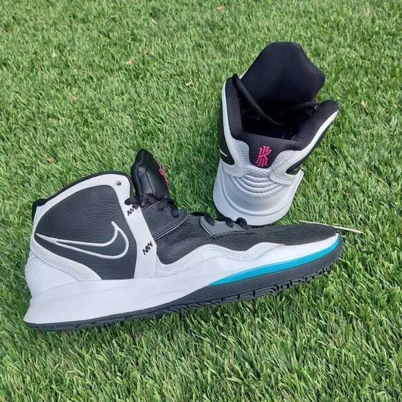 Nike Kyrie 8 Infinity South Beach Basketball Shoes Black Pink Size 9.5 Mens Pre-