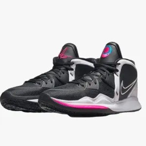 Nike Kyrie 8 Infinity South Beach Basketball Shoes Black Pink Size 9.5 Mens Pre-