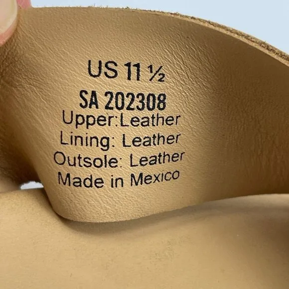 Nisolo Dante Criss Cross Leather Slide Slip On Sandals Brown Casual