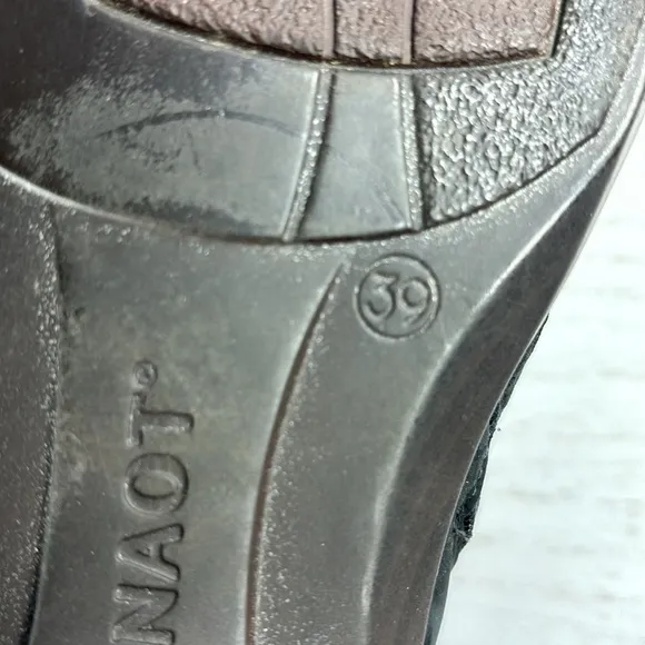 Noat Nefasi Bootie Boots Black Velvet Nubuck Women Size 39/US 8-8.5