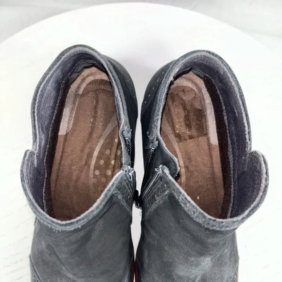 Noat Nefasi Bootie Boots Black Velvet Nubuck Women Size 39/US 8-8.5