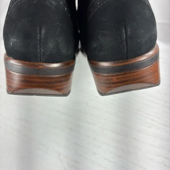 Noat Nefasi Bootie Boots Black Velvet Nubuck Women Size 39/US 8-8.5