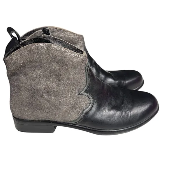 Noat Sirocco Women’s Black Leather Boots Size 9 Eu 40