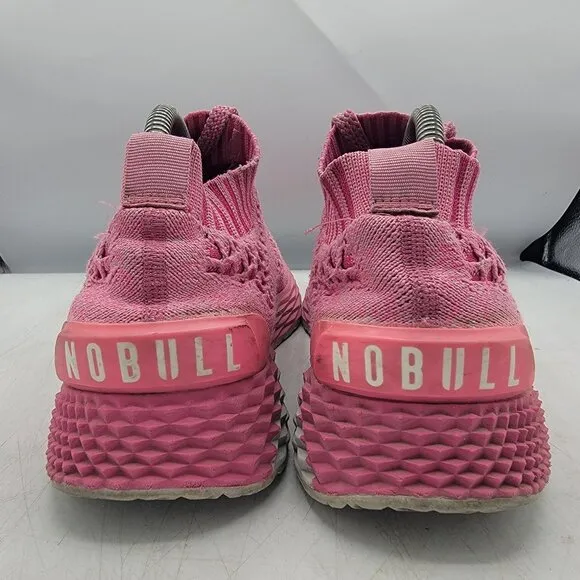 NoBull Aspire Womens 10 Bright Pink Training Shoes Running Walking Outdoors