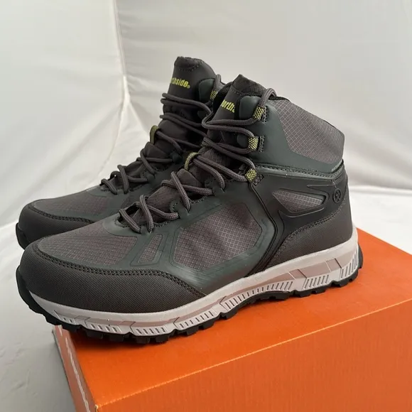 Northside Beaumont Mid dark olive gray waterproof lace up boots